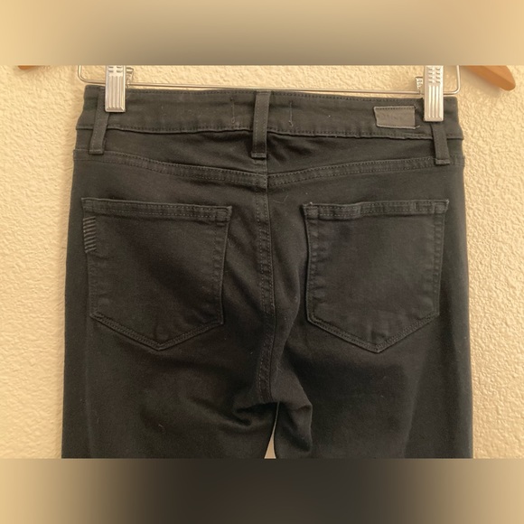 Paige Black Verdugo Ultra Skinny Distressed Low Rise Jeans Size 25 - Picture 8 of 11
